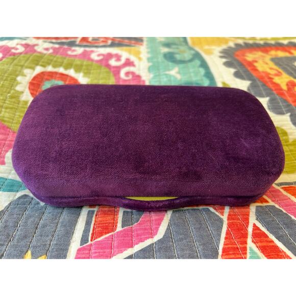 Gucci Purple Large Hard Case Authentic Clamshell Eyeglasses Sunglasses Case - Picture 3 of 6